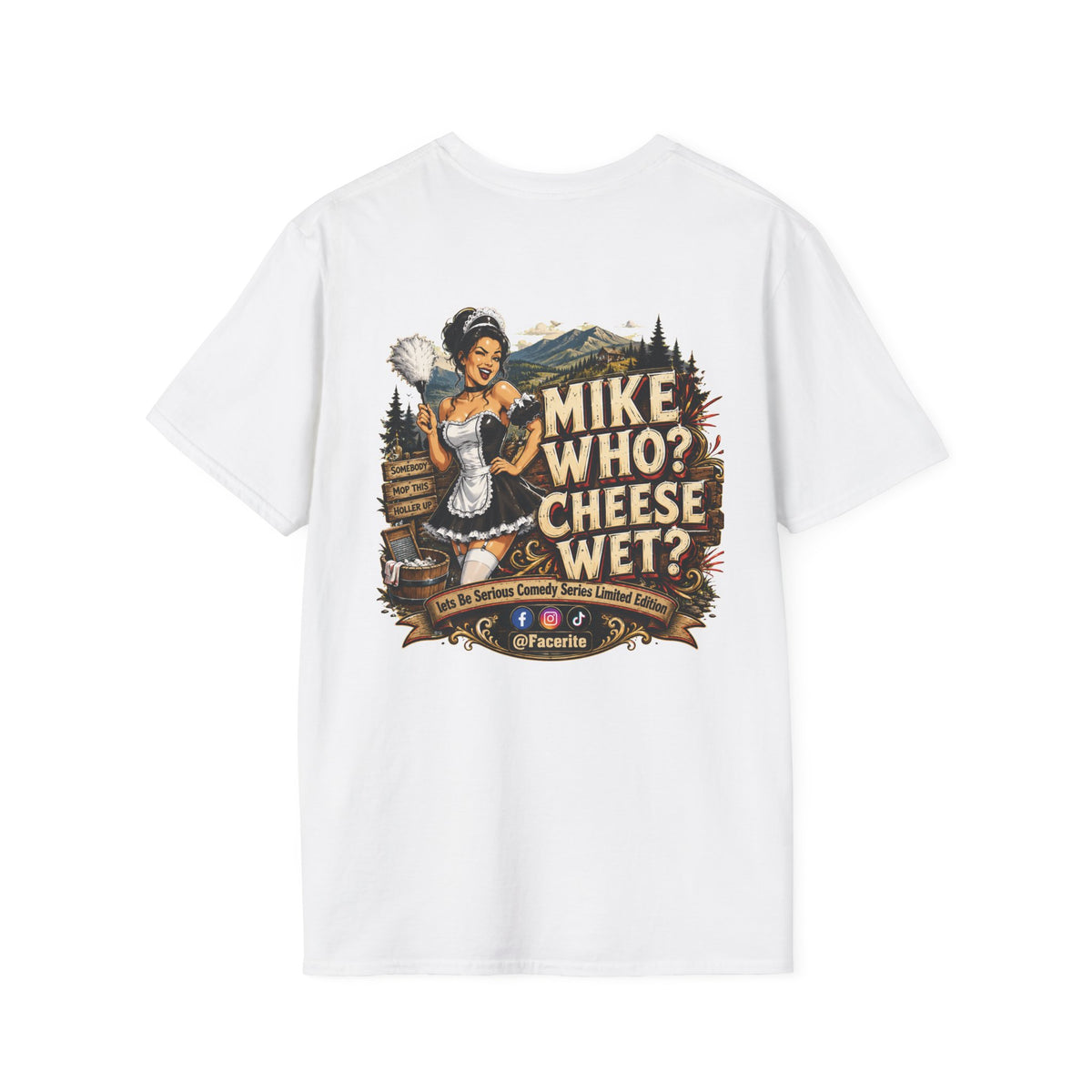 Mike Who Cheese Wet Classic White T‑Shirt