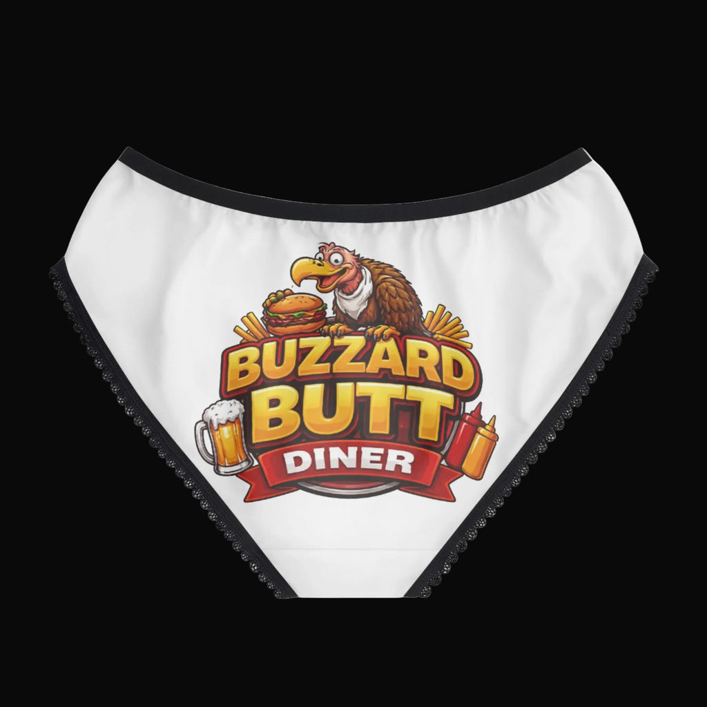 Buzzard Butt Diner Women's Briefs — 'Now Serving Tacos' Novelty Bikini Underwear