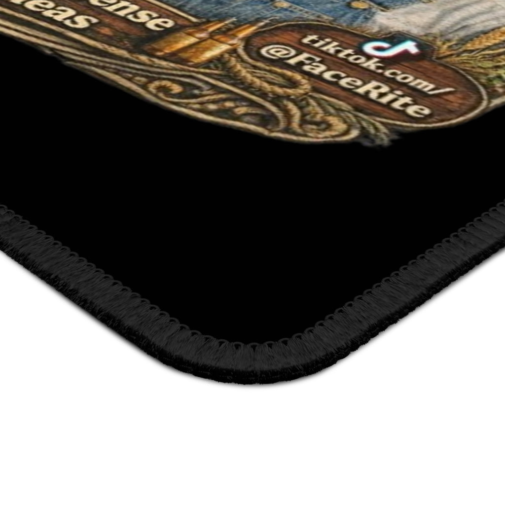 Mr. Smith Series Gaming Mouse Pad – "Raised on Common Sense and Bad Ideas" Rustic Country Design