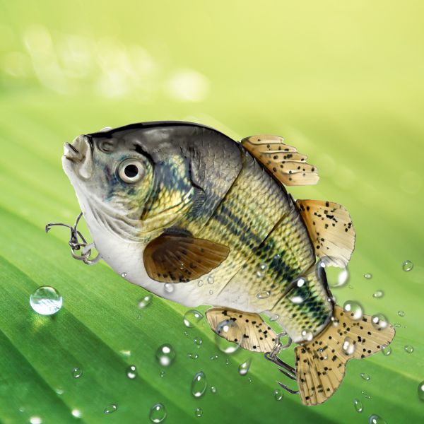 PVC Soft Tail Sub Bait 4-Section Tilapia Sub Multi Section Artificial Bait Freshwater Sub Bait