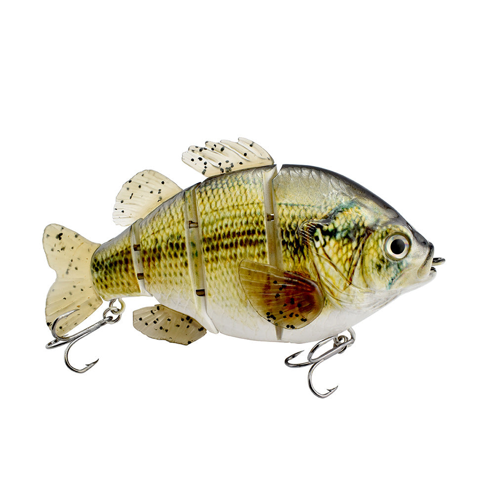 PVC Soft Tail Sub Bait 4-Section Tilapia Sub Multi Section Artificial Bait Freshwater Sub Bait