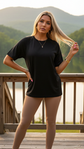 Raglan Sleeve Mesh T-Shirt