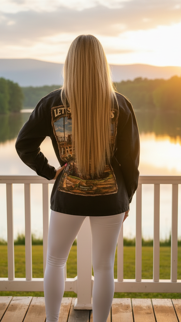 Sun Fade Raw Edge Quarter-Zip Sweatshirt